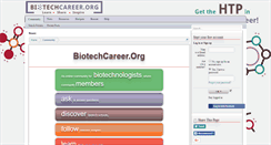 Desktop Screenshot of biotechcareer.org