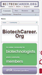 Mobile Screenshot of biotechcareer.org