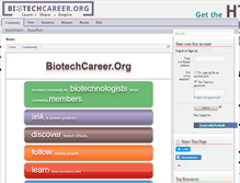 Tablet Screenshot of biotechcareer.org